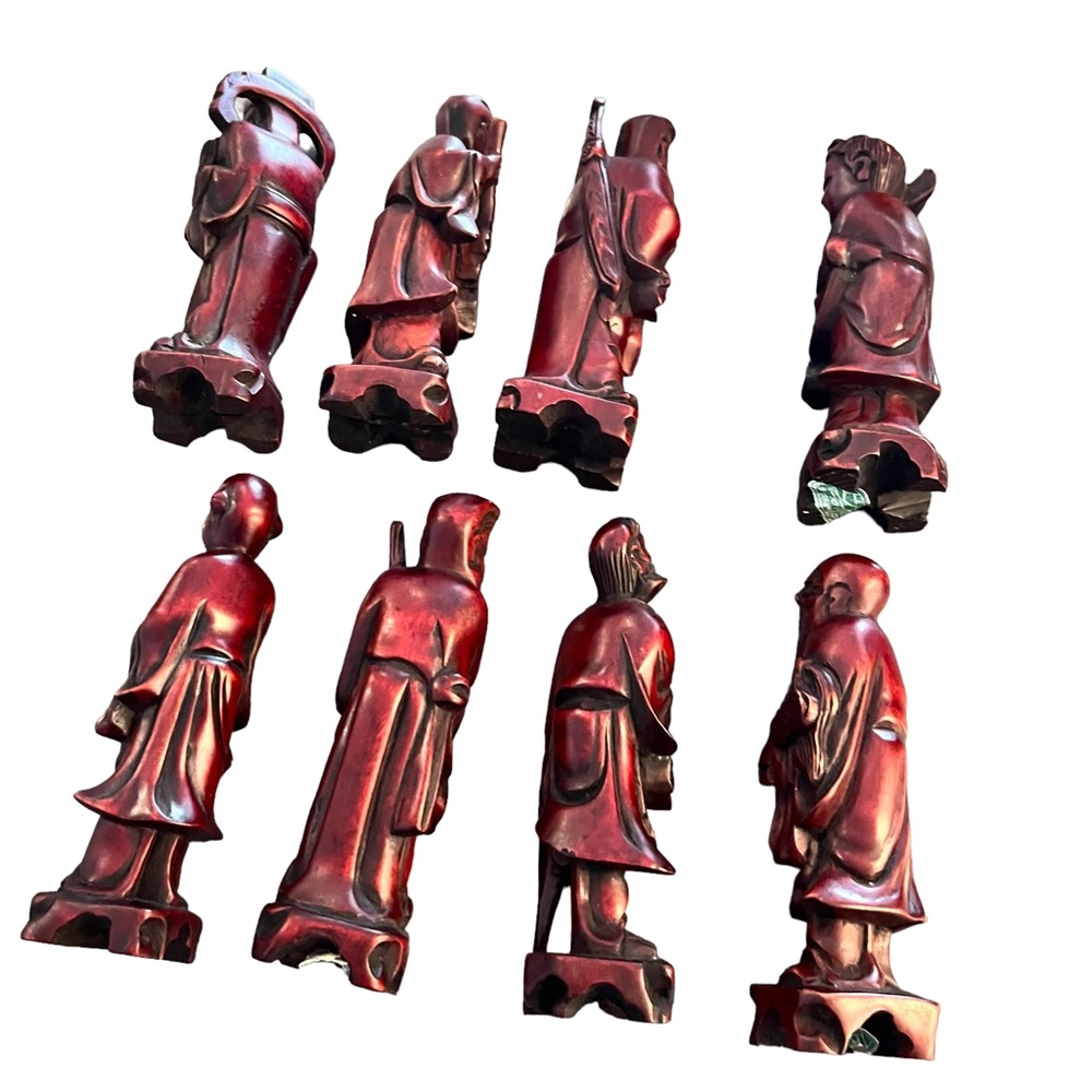 Hand Crafted Red Figurine Set - Picture 9 of 14